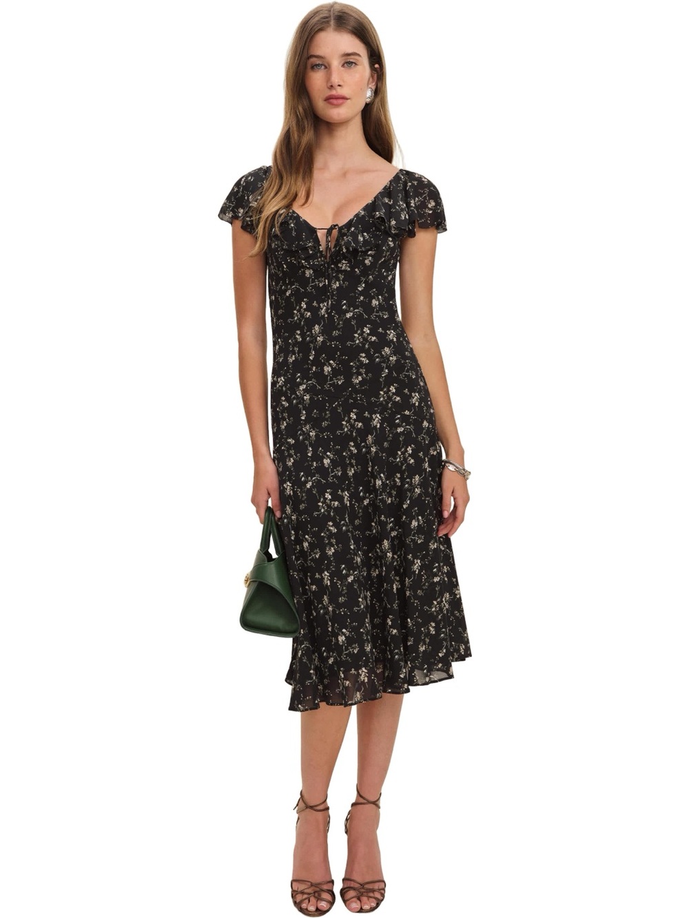 Reformation Gaelle Midi Dress